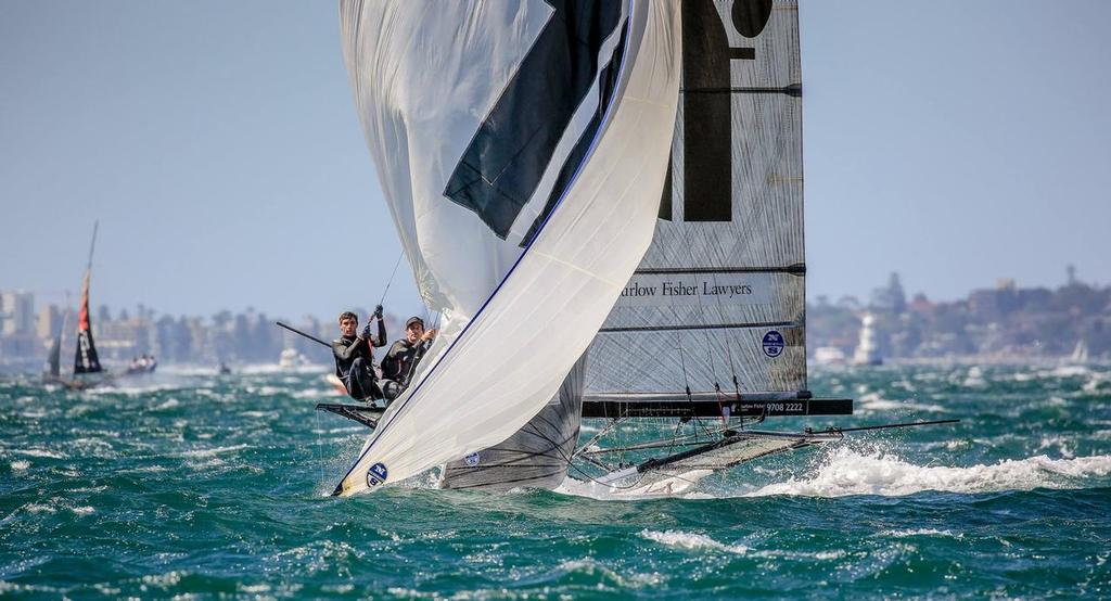 Thurlow Fisher - 18ft Skiffs - Major A. Frizelle Trophy - October 16, 2016 © Michael Chittenden 